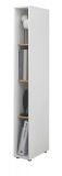 Aktenregal Center in wei� und Wotan Eiche Standregal f�r Homeoffice und B�ro 20 x 158 cm
