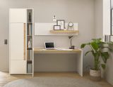 Aktenschrank Set Center in wei� und Wotan Eiche Stauraumschrank und Regal f�r Homeoffice 70 x 200 cm
