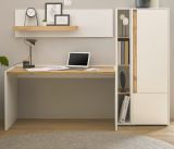 B�rom�bel Set Center in wei� und Wotan Eiche mit Schreibtisch, Aktenschrank und 2 x Regal f�r Homeoffice