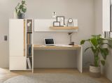 B�rom�bel Set Center in wei� und Wotan Eiche mit Schreibtisch, Aktenschrank und 2 x Regal f�r Homeoffice