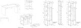 B�rom�bel komplett Set Center in wei� und Wotan Eiche mit Schreibtisch, Kommode und Aktenschrank f�r Homeoffice