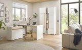 B�rom�bel komplett Set Center in wei� und Wotan Eiche mit Schreibtisch, Kommode und Aktenschrank f�r Homeoffice