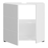 Waschbeckenunterschrank Larik in wei� Hochglanz Badezimmer Unterschrank 60 x 56 cm