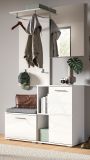 Schuhschrank Grazie in wei� Hochglanz Flurkommode 55 x 79 cm