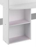 Parisot Kinder- und Jugendzimmer Pirouette15 in wei� mit grau oder rosa Komplett-Set 3-teilig