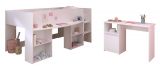 Parisot Kinder- und Jugendzimmer Pirouette17 in wei� mit grau oder rosa Komplett-Set 2-teilig