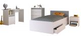 Parisot Kinder- und Jugendzimmer Pirouette25 in wei� mit grau oder rosa Komplett-Set 4-teilig
