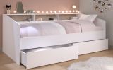 Parisot Stauraumbett Sleep4 in wei� Funktionsbett mit Bettschubkasten Set Liegefl�che 90 x 200 cm