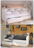 Parisot Stauraumbett Sleep4 in wei� Funktionsbett mit Bettschubkasten Set Liegefl�che 90 x 200 cm
