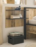 Wandpaneel Stove in Used Wood hell und anthrazit Wandboard 60 x 54 cm