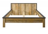 Schlafzimmer Set 3-teilig Stove in Used Wood hell und anthrazit mit Doppelbett Liegefl�che 180 x 200 cm und 2 x Nachttisch