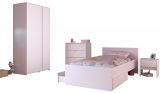 Parisot Kinder- und Jugendzimmer Pirouette22 in wei� mit grau oder rosa Komplett-Set 4-teilig