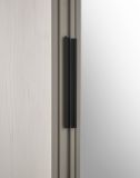 Kleiderschrank Stove in wei� Pinie und anthrazit Landhaus Dreht�renschrank 2-t�rig mit Spiegel 93 x 209 cm