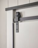 Kleiderschrank Stove in wei� Pinie und anthrazit Landhaus Schiebet�rent�renschrank 3-t�rig mit Spiegel 163 x 209