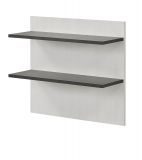 Wandpaneel Stove in wei� Pinie und anthrazit Landhaus Wandboard 60 x 54 cm