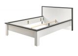 Schlafzimmer Set 3-teilig Stove in wei� Pinie Landhaus mit Einzelbett Liegefl�che 140 x 200 cm und 2 x Wandpaneel