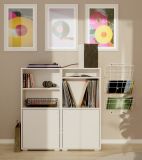 Regalschrank Fidan in wei� Regal 46 x 97 cm