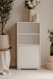 Regalschrank Fidan in wei� Regal 46 x 97 cm