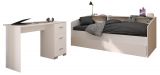 Parisot Kinder- und Jugendzimmer Sleep46 in wei� Set 2-teilig mit Stauraumbett und Schreibtisch