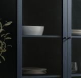 Vitrine Barina in blau Wohn- und Esszimmer Vitrinenschrank 100 x 183 cm