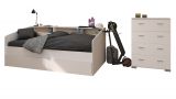 Parisot Kinder- und Jugendzimmer Sleep45 in wei� Komplett-Set 2-teilig mit Stauraumbett und Kommode