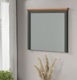 Garderobenspiegel Meadow in gr�n und Evoke Eiche Landhaus Flur Diele Spiegel 77 x 68 cm