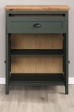Flurkommode Meadow in gr�n und Evoke Eiche Landhaus Flur Diele Kommode 77 x 102 cm