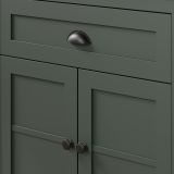 Garderobe Set 5-teilig Meadow in gr�n und Evoke Eiche Landhaus Garderobenkombination 261 x 198 cm