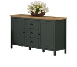 Sideboard Meadow in gr�n und Evoke Eiche Landhaus Wohn- und Esszimmer Kommode 146 x 86 cm