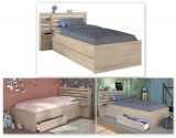 Parisot Kinder- und Jugendzimmer Stauraumbett Escale1 in Eiche japanisch Bett Liegefl�che 90 x 200 cm