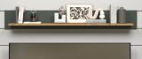 Wandboard Meadow in gr�n und Evoke Eiche Landhaus Wohn- und Esszimmer Wandregal 156 cm