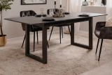 Esstisch Visby in Schiefer dunkel grau K�chentisch ausziehbar 160 / 200 x 90 cm