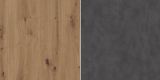 Waschbeckenunterschrank Jorik in Artisan Eiche und Matera grau Badezimmer Unterschrank 79 x 67 cm