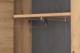 Garderobenschrank Follow in Artisan Eiche und Matera grau Flur Garderobe 62 x 199 cm