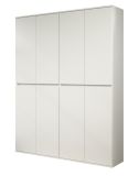 Garderobenschrank Metro in Wei�, Schuhschrank 8-t�rig 148 x 191 cm