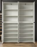 Garderobenschrank Metro in Wei�, Schuhschrank 8-t�rig 148 x 191 cm
