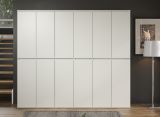 Garderobenschrank Metro in Wei�, 12-t�riger Schuhschrank 222 x 191 cm
