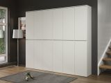 Garderobenschrank Metro in Wei�, 12-t�riger Schuhschrank 222 x 191 cm