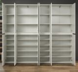 Garderobenschrank Metro in Wei�, 12-t�riger Schuhschrank 222 x 191 cm