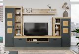TV-Lowboard Tyler in grau und Evoke Eiche XL TV Unterteil 230 x 52 cm