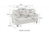 Sofa Adelina in grau Landhaus Couch 2-Sitzer 170 cm
