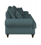 Sofa Adelina in blaugr�n Landhaus Couch 3-Sitzer 200 cm