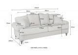 Sofa Adelina in beige Landhaus Couch 3,5-Sitzer 230 cm