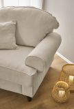Sessel Adelina in beige Landhaus Loungesessel 110 cm