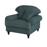 Sessel Adelina in blaugr�n Landhaus Loungesessel 110 cm