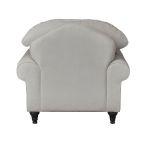 Sessel Adelina in hellgrau Landhaus Loungesessel 110 cm