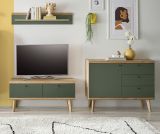 Sideboard Juna in Salbei und Evoke Eiche Kommode skandinavisch 107 x 83 cm