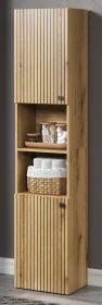 Badezimmer Hochschrank Feliz in Evoke Eiche Badschrank 40 x 186 cm