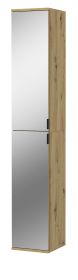 Schuhschrank Line-Up in Artisan Eiche Flurschrank mit Spiegel 30 x 193 cm