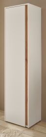 Schuhschrank Center in wei� und Wotan Eiche Flurschrank 50 x 200 cm